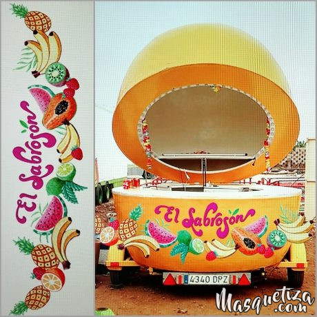 Pintura Mural - Lettering - Diseño decorativo - El Sabrosón - Tenerife - Masquetiza