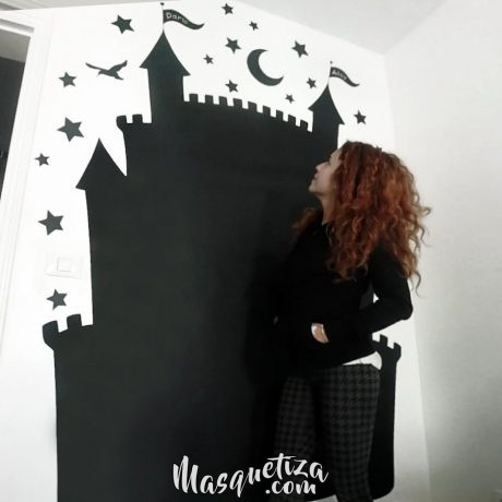 pintura-mural-pizarra-decoracion-de-interiores-diseño-personalizado-masquetiza