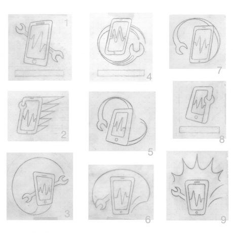 Bocetos para Logo Tumovilya.com Masquetiza Gran Canaria