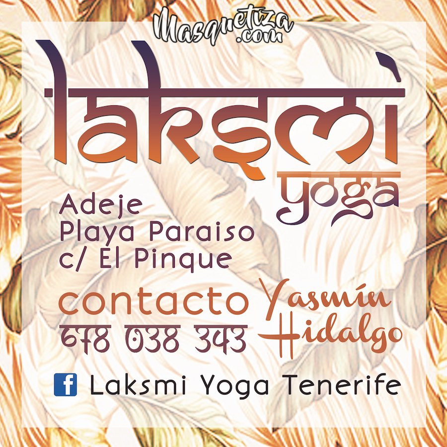 Diseño Gráfico Tarjeta de visita Laksmi Yoga Tenerife Masquetiza